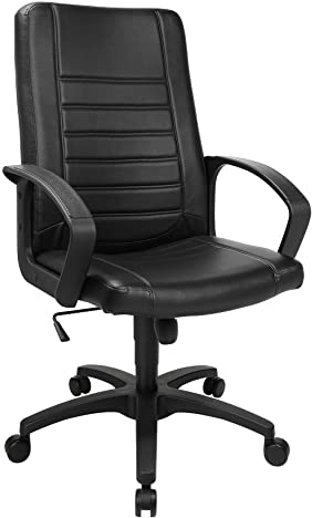 Topstar Premium Point 100 Drehstuhl, Kunststoff, Schwarz/Schwarz, breit