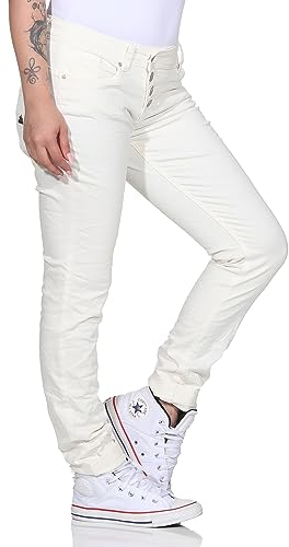 Buena Vista Jeans Hosen Damen - Malibu - Stretch Twill - roh weiß (as3, Alpha, x_s, Regular, Regular)
