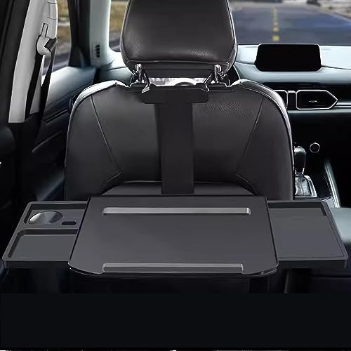 PERTID Wandklapptisch, RV Tisch, Klapptisch, Auto Rücksitz Tablett, Faltbares Tablett, Sitzlehne, Laptop Schreibtisch für Autofahrten, Zum Arbeiten, Schreiben, Essen, Reisen