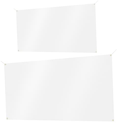 Toddmomy 2 Sätze weiße Flagge leeres Banner leere Sublimationsbanner weiße Fahne kreativität leere Flaggen Büroplakate funktionale leere Banner DIY leere Gartenfahne schmücken