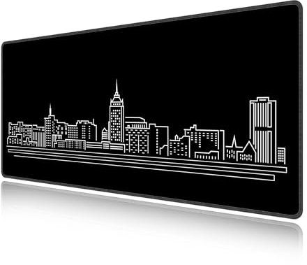 LL-COEUR Noir Grand Tapis de Souris de Jeu 700x300x3mm Gamer Tapis de Bureau Large et Étendu XXL Speed Gaming Mousepad pour PC, Clavier et Ordinateur XXL