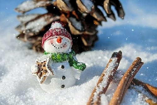 Kleiner Schneemann im Schnee, 10000-teiliges Puzzle, Kunst-Sammelpuzzle, jedes Teil, lustiges Puzzle, kreativer Urlaub
