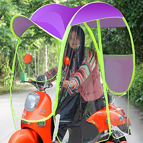 XNZJHPP Toldo Transparente para Coche eléctrico Completamente Cerrado, Cubierta para Lluvia para sombrilla de Moto de Motor de Coche