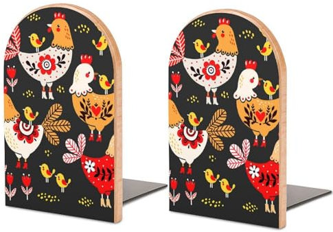 Une paire de serre-livres pour étagères, serre-livres colorés étranges pour bureau et école