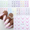 Francese Adesivi Nails Art, 12 Fogli Per Manicure, Sfumati French Manicure, Decorazioni Unghie Disegni, Stickers Autoadesivi
