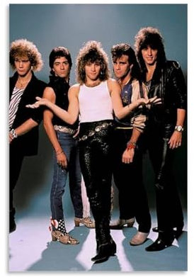 OUXUNDAI Bon Jovi Poster, Filmstar-Figur, Kunstdruck, Foto, moderne Familienschlafzimmer-Dekoration, Leinwandkunst, Dekoration, Wohnzimmer, 30 x 45 cm, ungerahmter Stil