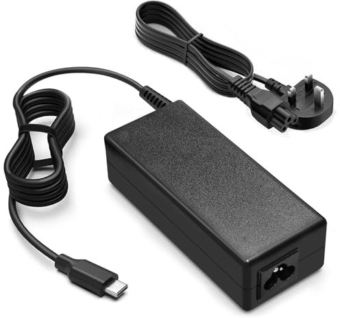 65W Lenovo Laptop Charger USB C Fast Chromebook Charger Fit for Len ovo Thinkpad X1 Carbon T14 T15 T480 T490 T580 T590 E480 E490 Chromebook C330 S330 100e 300e 500e Yoga Lenovo Yoga