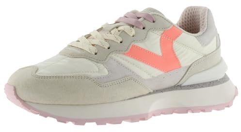 victoria 1985 Basket Rush Nylon & Piezas Metalizadas & Serraje & Logotipo Retro 8807106 para Mujer Beige 39