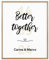 alma home better together A4 (21,0 × 29,7 cm) Poster personalisiert mit Namen und Datum Partner Geschenke Wanddeko Jahrestag Geschenk für sie Hochzeitsgeschenk