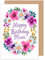 Edition Seidel Premium Geburtstagskarte mit Umschlag. Glückwunschkarte Grußkarte Karte Geburtstag Happy Birthday Mutter Mama Frau Blumenkranz Blumen (G3759 SW025)