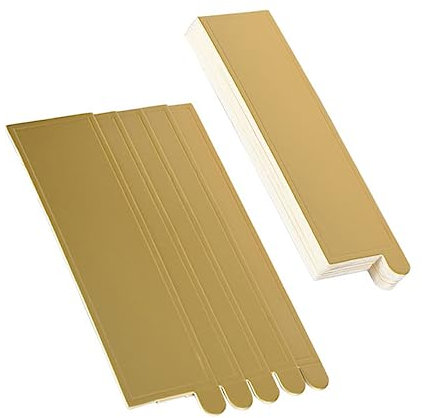 Alipis 100pezzi Vassoio Rettangolare Per Torte in in Mousse Dorata e Cartone Rettangolari Per Torte Compleanno Esposizione e Servire