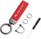 XWSFJNBD Porte-Clé de Voiture pour Citroen DS3 / DS DS3 2009-2016,avec Logo Pendentif Clé Multifonction Accessoires,Porte Clés Logo de Voiture Cadeaux Accessoires,Red