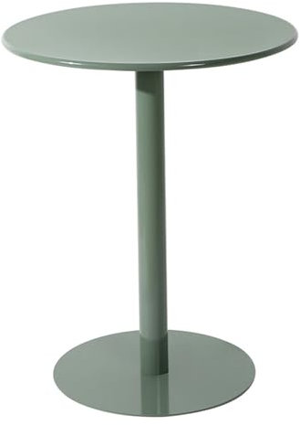 Runder Stehtisch aus Metall mit Eisenoberfläche, Gartenmöbel, platzsparender Esstisch für Terrasse und Balkon, modernes Design für Restaurants und Cafés