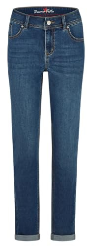 Buena Vista Damen Jeans Malibu Zip High (DE/NL/SE/PL, Alphanumerisch, XS, Regular, Regular, mid Stone)
