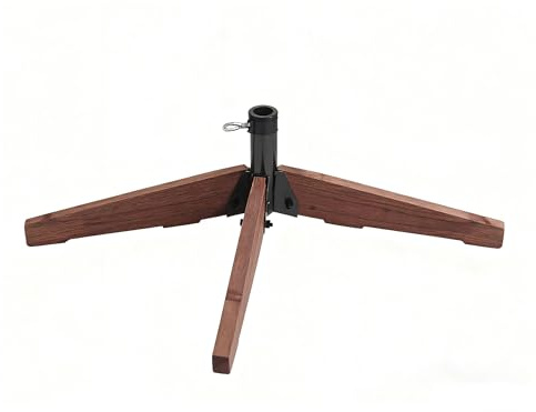 FRANKYSTAR Tripod M - Base Supporto per Albero di Natale da 180 a 210 cm in Legno Massello
