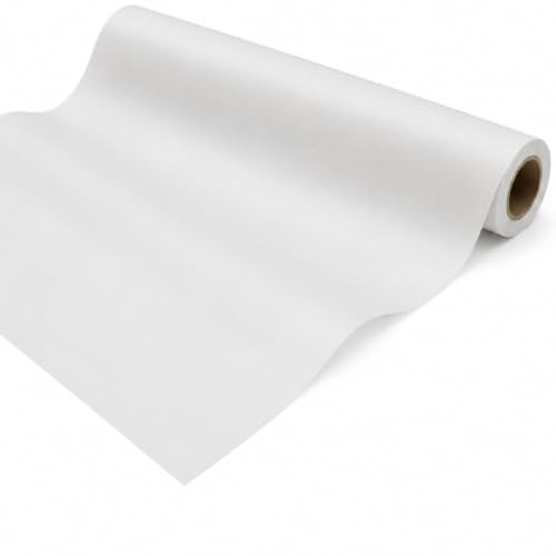 NÄHMIT - Skärpmönsterpapper PÅ PAPPERROLL (80cmx15m) Skärpmönster lätt att kopiera! Kopierpapper Genomskinligt papper för att sy, skissera, hantverk och mycket mer. (Blanco vit)