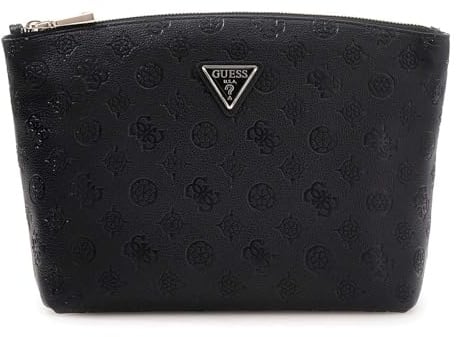 GUESS Kosmetiktasche Wilder Top Zip Cosmetic Bag Black schwarz