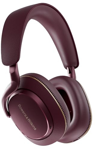 Bowers & Wilkins Px7 S3 Auriculares inalámbricos sobre el oído, reducción de Ruido Avanzada, DSP de 24 bits, aptX Lossless, 30 Horas de reproducción, 8 micrófonos, Carga rápida - Vintage Maroon