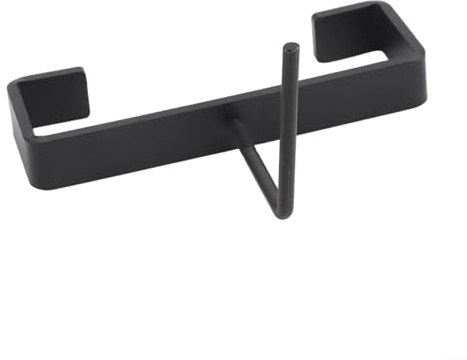 MIKMLYZE Concrete Fence Post Panel Clip Clamp Security Bracket for Standard 4-Inch Concrete Posts, Heavy-Duty Metal with Black Rust-Resistant Finish, Includes C-Buckle