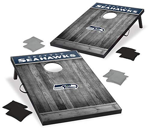 Wild Sports 2'x3' MDF Wood NFL Seattle Seahawks Cornhole Set