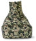 Lounge Sitzsack Liege Beanbag 32 Farben wählbar 90cm(Ø) Rückenlehne Bodenkissen Indoor Outdoor Sitzsäcke Gaming Kinder Bean Bag Erwachsene Riesensitzsack gefüllter Sessel (Camouflage)