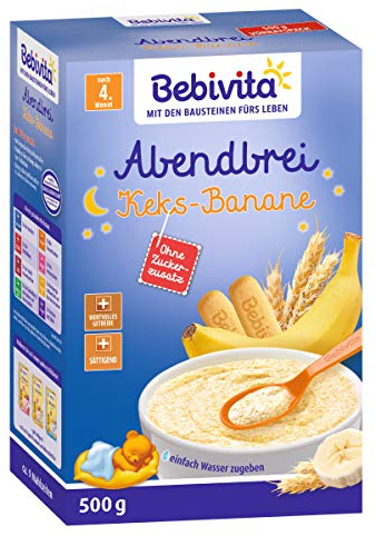 Bebivita Abendbrei Keks-Banane - nach dem 4. Monat, 500g