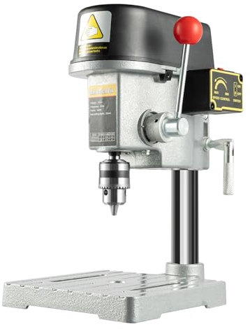 Gdrasuya 110V 340W 0-16000rpm 3-Speed Heavy Duty 1-10mm Trapano da Banco con Velocità Variabile per Legno, Metallo, Plastica e Altro