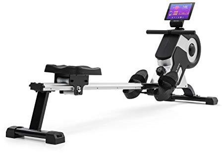 Capital Sports Rudergerät, Rudermaschine für Effizientes Krafttraining, Rowing Machine, Hometrainer, Rudergerät für Zuhause 150kg, 105cm Alu-Gleitbahn, Klappbar, Magnetwiderstand 8-Stufig, Schwarz