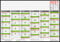 BRUNNEN 1070142001 Tischkalender/Tafelkalender A 4 Modell 701 42, 1 Seite = 6 Monate, auf Pappe kaschiert mit schwarzem Rand, Kalendarium 2021