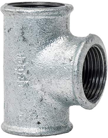 T-Stück 1 1/2 - Fitting aus Temperguss feuerverzinkt - Formteil Nr.130 - qpool24