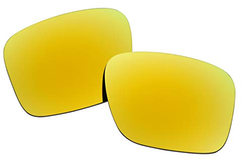 SOODASE Pour Oakley Holbrook XL Des lunettes de soleil Doré Verres de remplacement polarisés