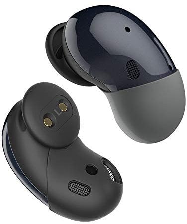 diofit Skin-Friendly Silicone Tips for Galaxy Buds Live. Comfortable Wearing. Stable Fit, 2 Pairs (Black)
