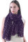 Lina & Lily Damen Schal Tuch mit Folien Sternmuster (Violett (Silberne Sterne))