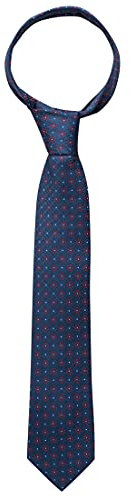 ETERNA Seidenkrawatte breite 7,5 cm Muster blau