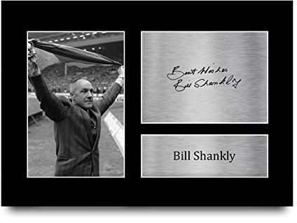 HWC Trading A4 Bill Shankly Liverpool Gifts Printed Signed Autograph Picture for Football Fans and Supporters
