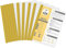 10 STK Sliding Bar Bindern, Folienordner A4, Transparente Schiebe Ordner Kunststoff mit Schiebeleiste für Office File Dokumente Organizer. Halten Sie bis zu 40 Blatt Projekte (5 Farben) (Gelb)