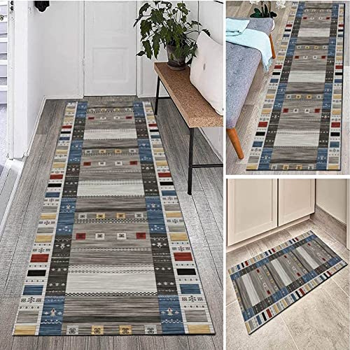Läufer Teppich Flur rutschfest Schmaler Flurläufer Teppiche, Grauer Flur Teppichläufer 1m 1,5m 2m 2,5m 3m 3,5m 4m 4,5m 5m 5,5m 6m extra lange Teppiche – Breite 60cm 70cm 80cm 100cm ( Size : 70x500cm )