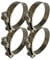 Boltza® Stainless Steel Single Bolt Hose Super Clamp 67-73mm Clip Silicone Rubber Exhaust x4