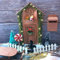 Wichteltür Weihnachten Zubehör,Miniatur Puppenstube Möbel Set,Wichtel Zubehör Weihnachten Mit Warmweißer Led lichterkette,Wichtelhaus Weihnachtsdeko,Miniatur Rentiere Weihnachten Deko Dänische Deko