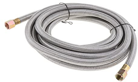 Miter 5/8 Inch 16 FT Gas Oven Connecting Metal Braided Enhanced Gas Hose