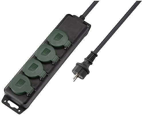 Sygonix SY-5145340 Steckdosenleiste Schwarz, Grün Schutzkontakt 1 St.
