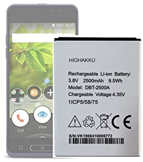 HIGHAKKU Replacement Battery Compatible with Doro 8035, DSB-0170 Mobile Phone Smartphone Seniors Telephone Replaces DBT-2500A