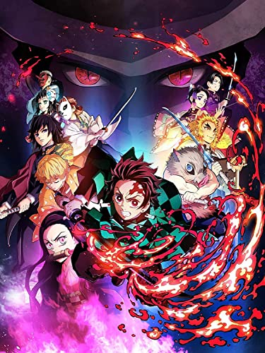 Demon Slayer 2000-Teile Puzzle - Anime Figuren im Panoramaformat 100x70cm für Erwachsene und Kinder ab 14 Jahren