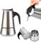 zalati Stovetop - Caffettiera in acciaio inox 201, per caffè espresso, moka, caffettiera, bollitore per tutti i piani cottura, casa e campeggio, capacità 300 ml