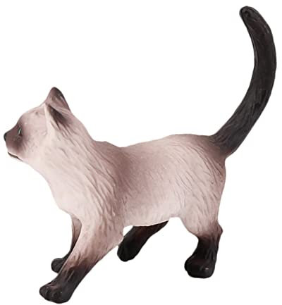 DIKACA siamesische katzenverzierung Wohnkultur bürodeko Spielzeuge Kinderspielzeug Desktop-Kunststoff-Katzenornament Dekoration Haushalt Dekorationen Katzenzubehör Katzenspielzeug
