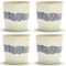 Serax Kaffeetasse 25cl weiß - blaue Streifen Feast