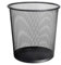 ASMGOLD Round Mesh Wastebasket Trash Can, Sturdy Metal Waste Bin for Bathrooms, Kitchens, Home Offices, Bedrooms, Lightweight Metal Garbage Bin (1, Black)