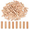 120pcs Chevilles en Bois, Goujon en Bois 8x30 mm Bouchons Tourillon de Trou de Vis à Bois Multifonctionnels Broches de Cheville pour la Réparation de Meubles la Fixation Artisanale
