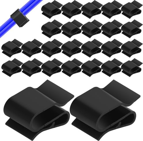Clips de Fil de Remorque, Clips de Fixation Cable Electrique, Clips de Câble de Panneau Solaire pour Panneau Solaire Photovoltaïque 30Pcs