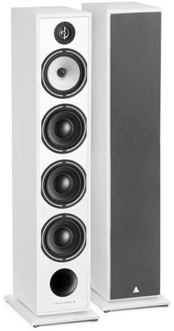 Triangle - Enceinte Colonne Hi-FI BOREA BR09 - Puissance Admissible 170W - Rendement 92 DB/W/m – Haut-parleurs 16 cm – Polyvalente Musique et Home-Cinéma - 206 x 1095 x 314 mm - Blanc (Paire)